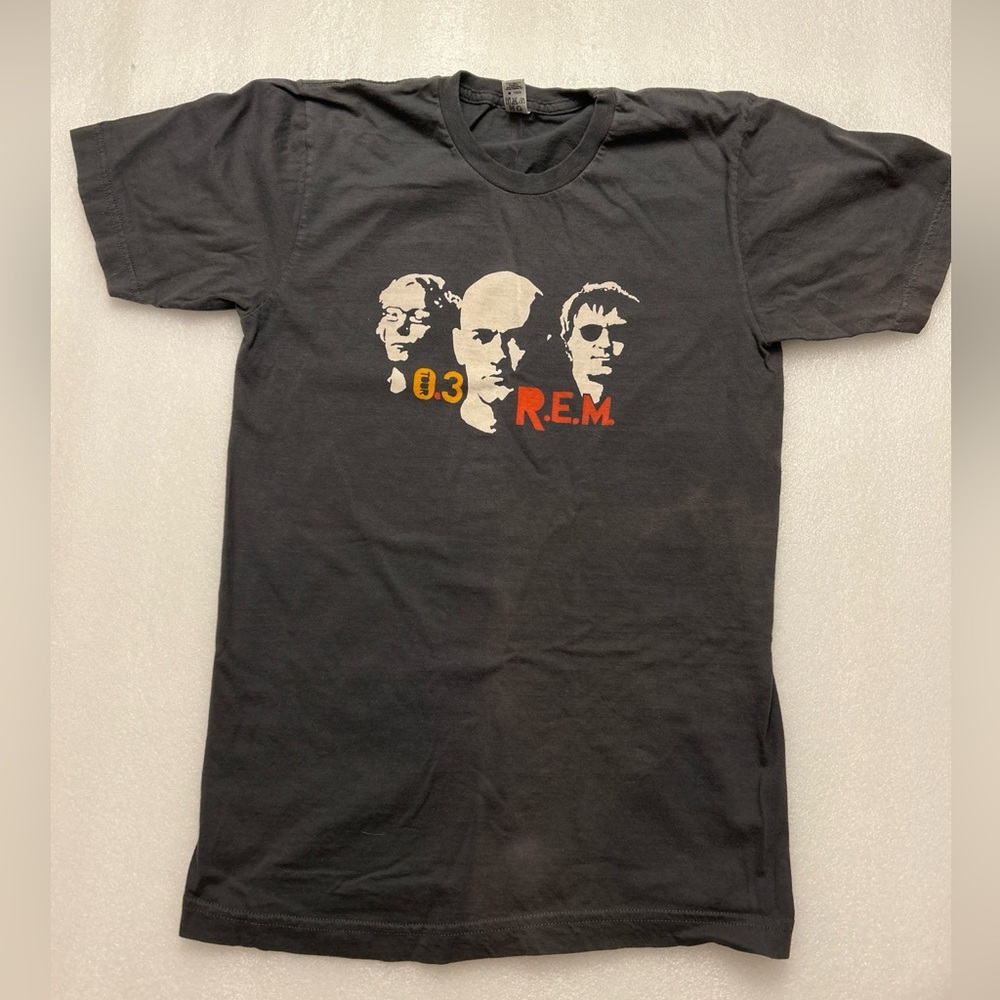 Official R.E.M Tour T Shirt- S- 03 European Dates - Gray